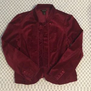 White House Black Market Velvet Blazer